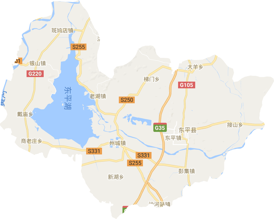 东平县全新地图概览